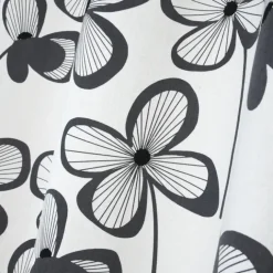 Rideau floral graphique moderne