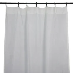 Rideau gaze de coton ajustable finition bourdon