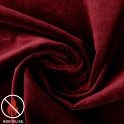 Rideau IgnifugéM1 en velours premium