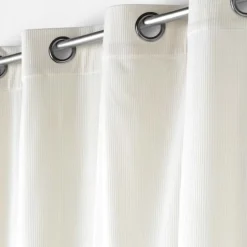 Rideau à œillets casual sauge velours côtelé uni