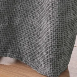 Rideau à œillets en velours chenille