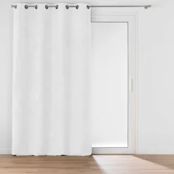 Rideau à œillets en velours chenille