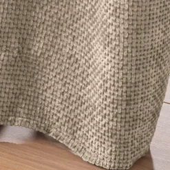 Rideau à œillets en velours chenille