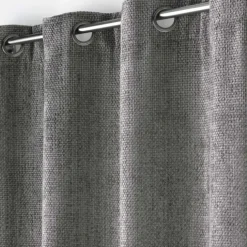 Rideau à œillets en velours chenille
