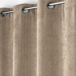 Rideau à œillets en velours chenille