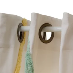 Rideau à œillets tufté ondulations
