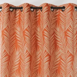 Rideau imprimé feuille de palmier
