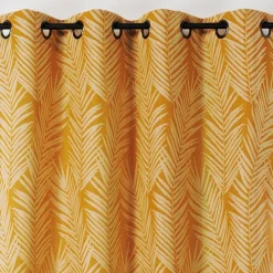 Rideau imprimé feuille de palmier