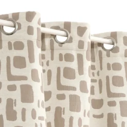 Rideau isolant jacquard à œillets