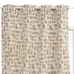 Rideau isolant jacquard à œillets