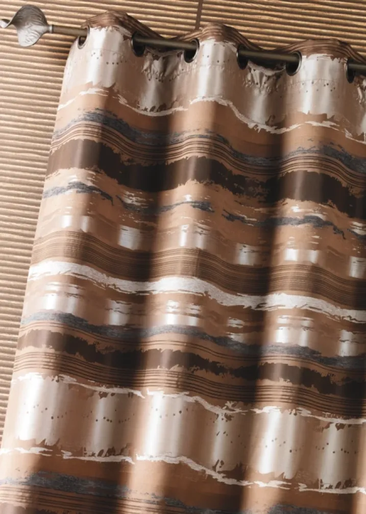 Rideau jacquard coloré rayé