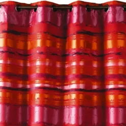 Rideau jacquard coloré rayé