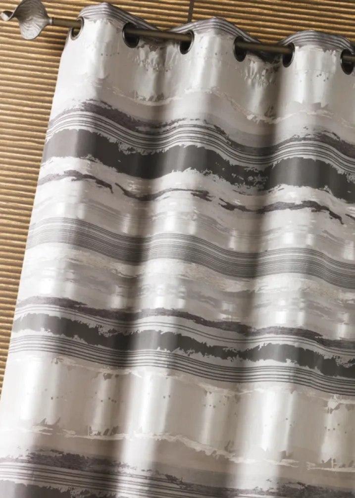 Rideau jacquard coloré rayé
