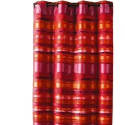 Rideau jacquard coloré rayé