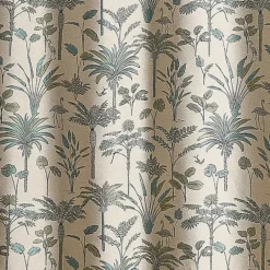 Rideau Jacquard exotique motif palmier
