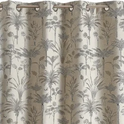 Rideau Jacquard exotique motif palmier
