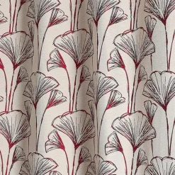 Rideau jacquard fleurs de gingko