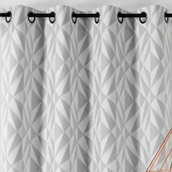 Rideau jacquard géométrique