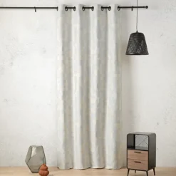 Rideau jacquard géométrique texturé rétro
