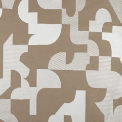 Rideau jacquard géométrique texturé rétro