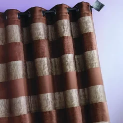Rideau Jacquard grosses rayures horizontales