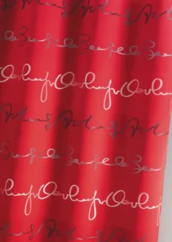 Rideau jacquard à imprimé d’écritures