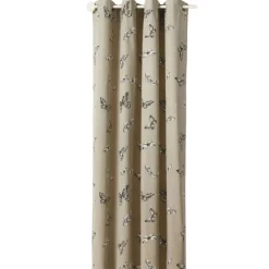 Rideau jacquard imprimés de papillons
