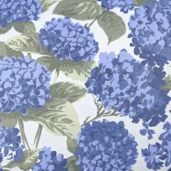 Rideau jacquard à motif hortensia