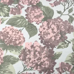 Rideau jacquard à motif hortensia