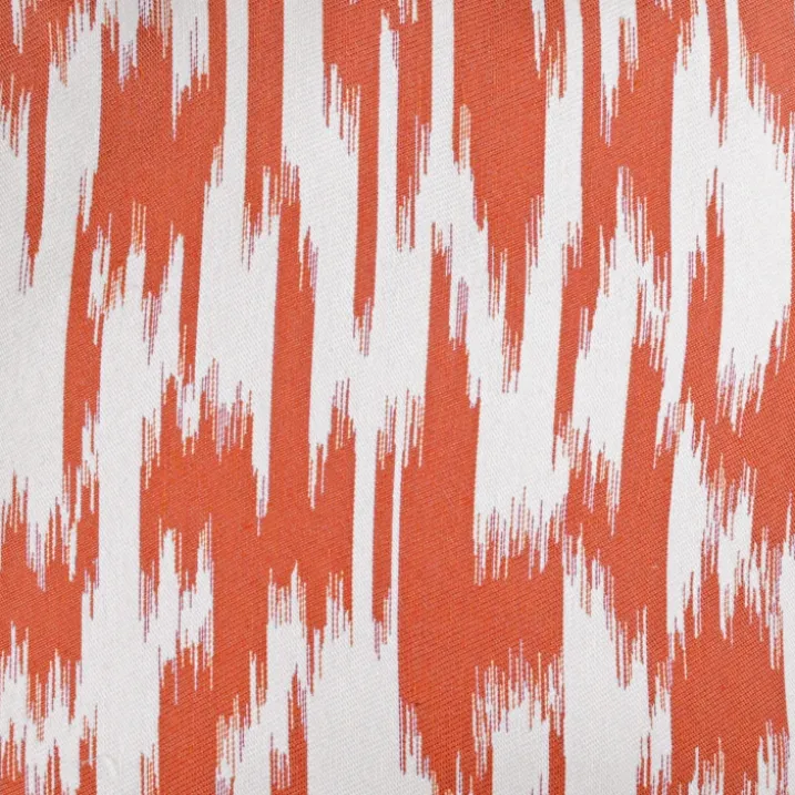 Rideau jacquard motif ikat en fils upcyclés