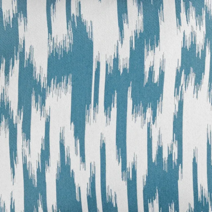 Rideau jacquard motif ikat en fils upcyclés