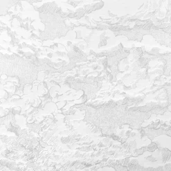 Rideau jacquard motif nuage à oeillets