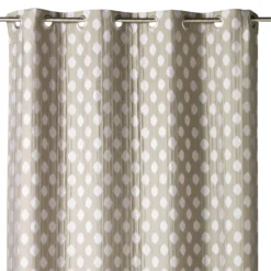 Rideau jacquard à motifs arrondis poids