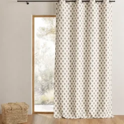 Rideau jacquard à motifs arrondis poids