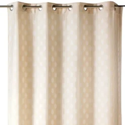 Rideau jacquard à motifs arrondis poids