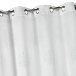 Rideau jacquard à motifs ronds chinés