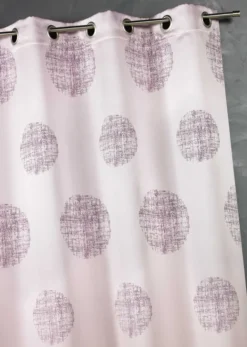 Rideau jacquard à motifs ronds chinés