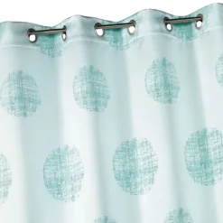 Rideau jacquard à motifs ronds chinés