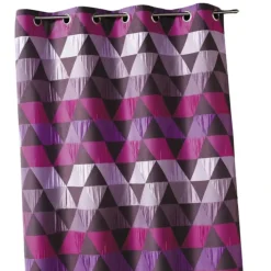 Rideau jacquard motif triangles