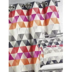 Rideau jacquard motif triangles