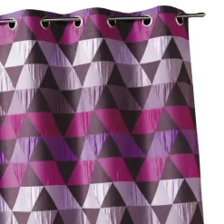 Rideau jacquard motif triangles