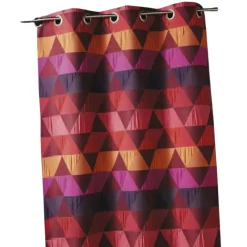 Rideau jacquard motif triangles