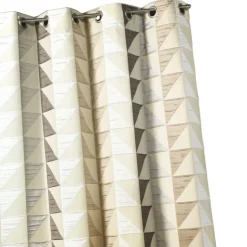 Rideau jacquard obscurcissant à imprimés triangulaires