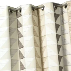 Rideau jacquard obscurcissant à imprimés triangulaires