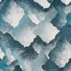 Rideau jacquard à oeillets motif minéral
