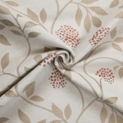 Rideau jacquard polycoton motifs végétaux