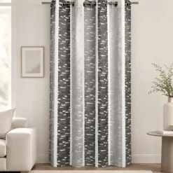 Rideau jacquard à rayures verticales colorées