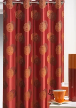 Rideau Jacquard 'Ronds Superposés'