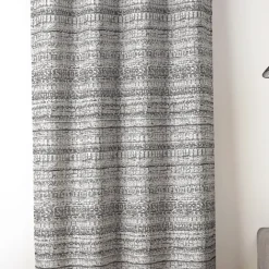 Rideau jacquard texturé inspiration minérale à oeillets