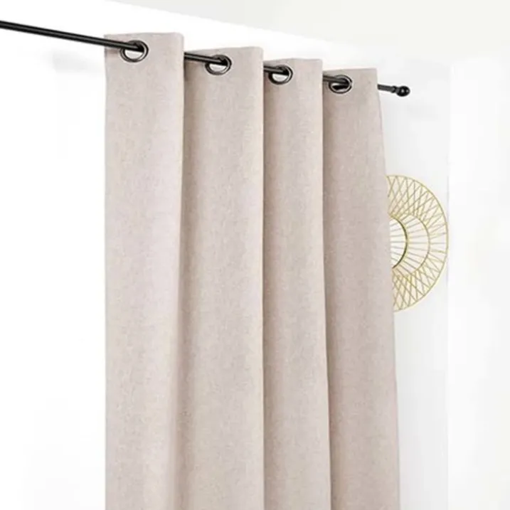 Rideau jacquard uni